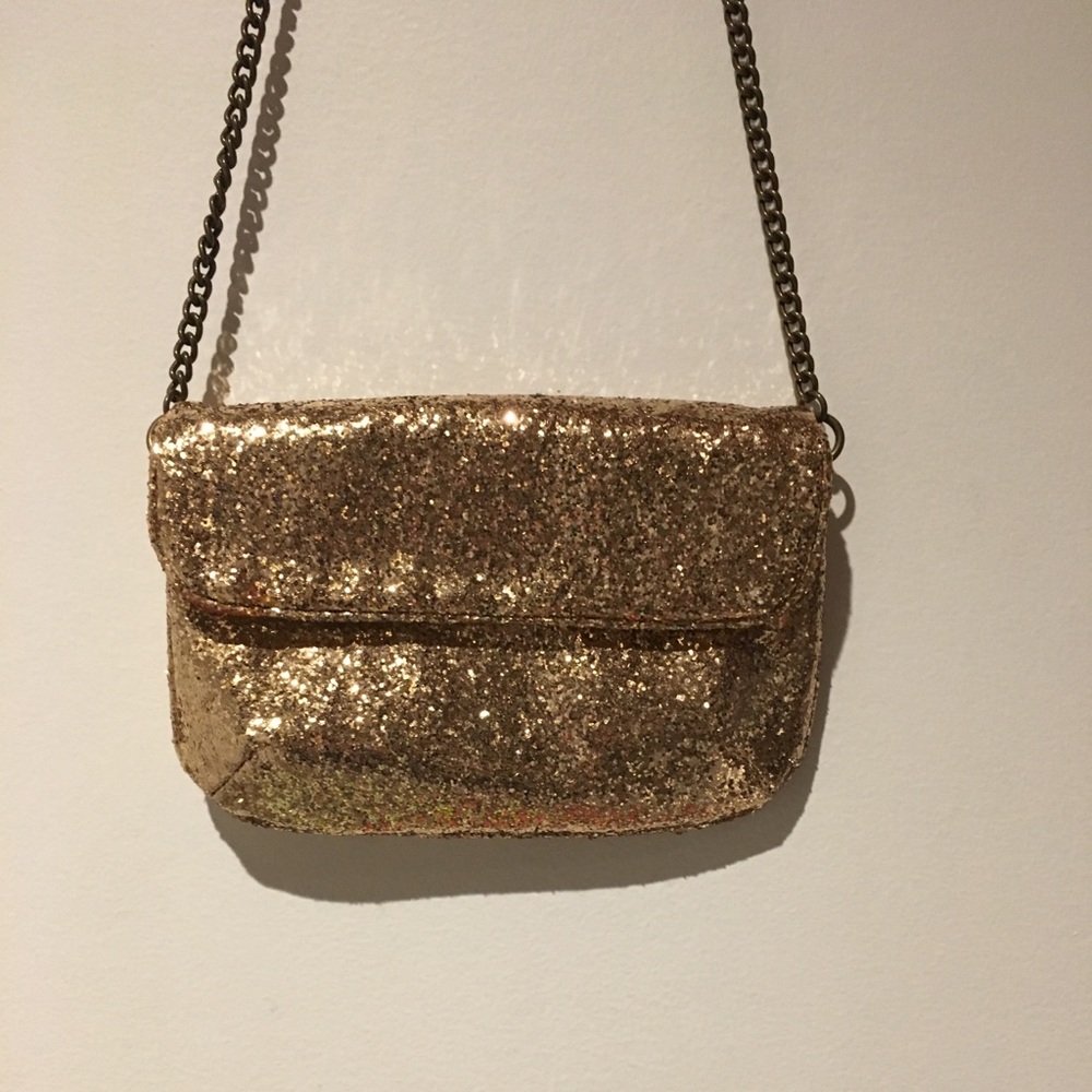 JCrew Gold Sequin Purse